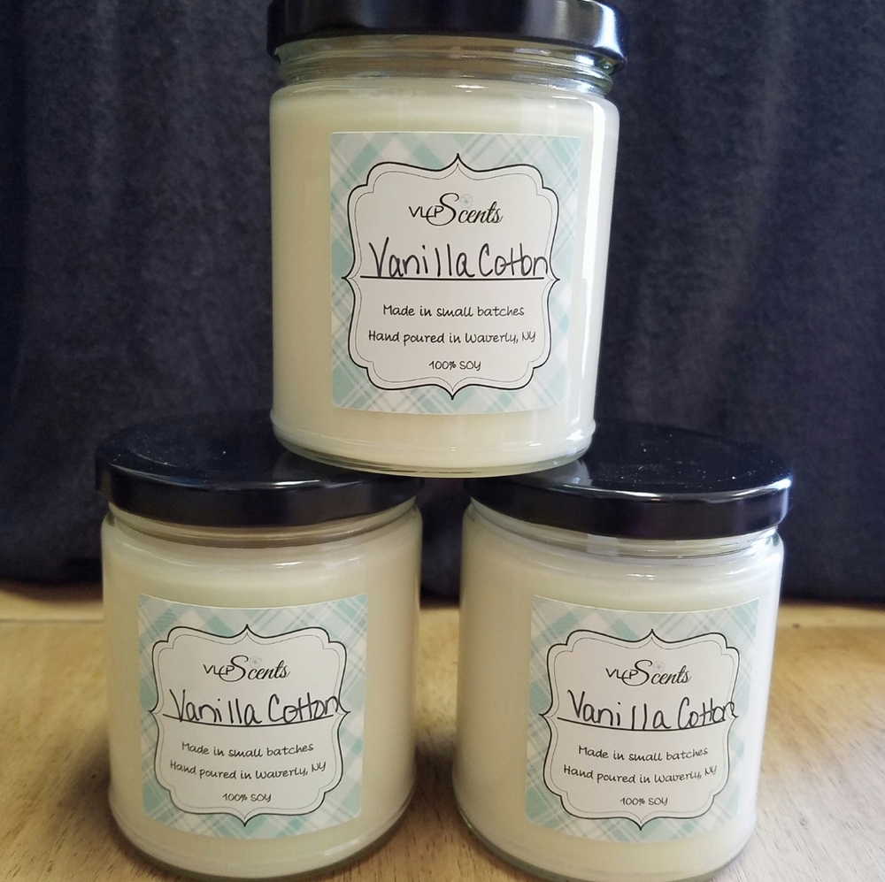 🌈 VANILLA COTTON SOY CANDLE
